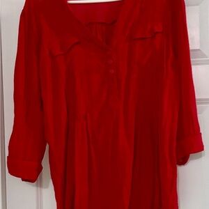 Zara Women’s  Vibrant Red Blouse